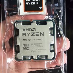 AMD Ryzen 7 7700X Processor - Silver and Black